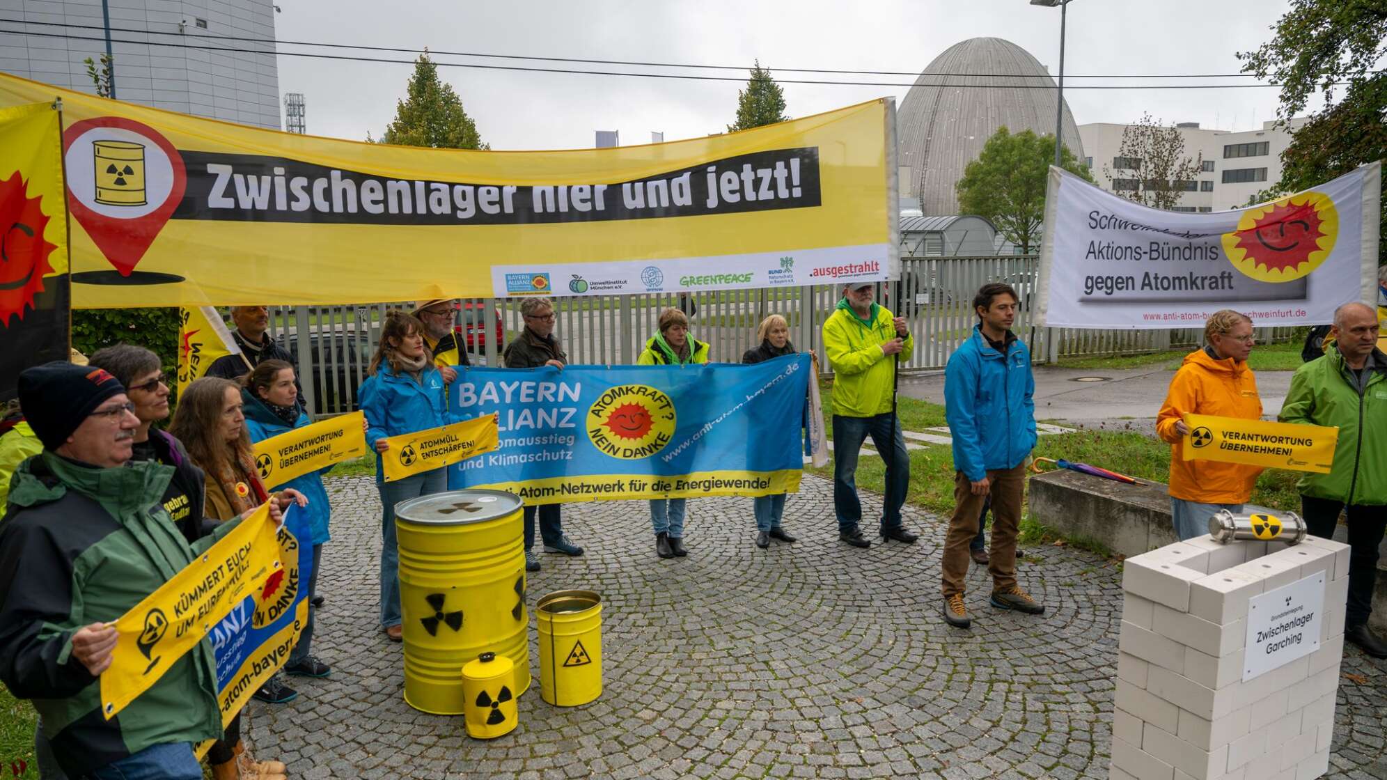 Protest gegen Transport von Atommüll in Bayern