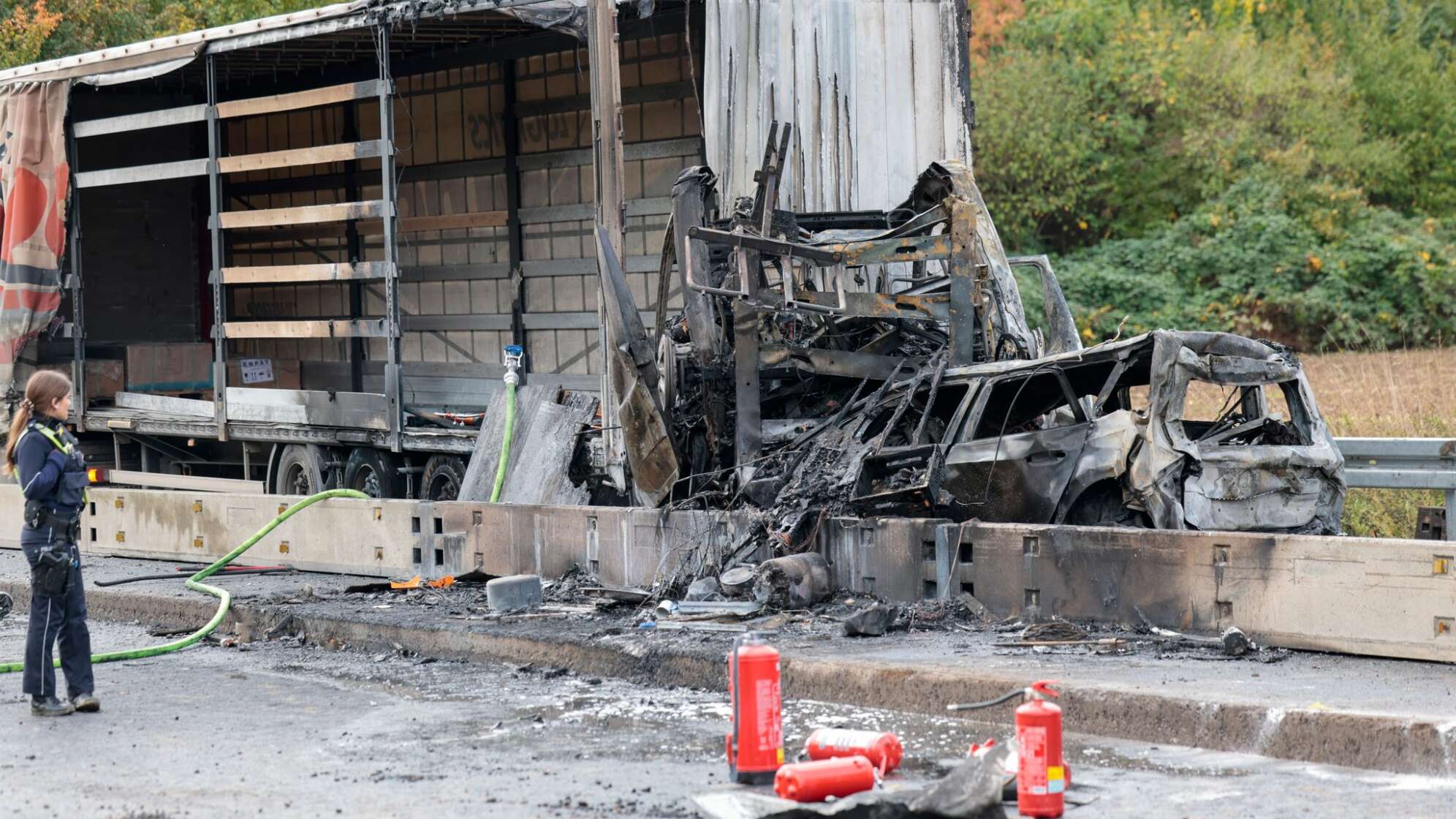 Toter bei Unfall auf A59