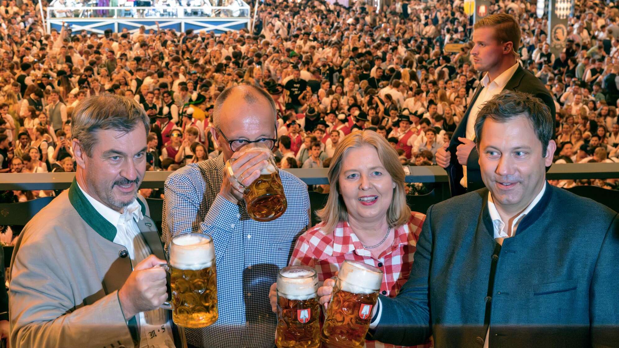 Markus Söder auf dem Oktoberfest