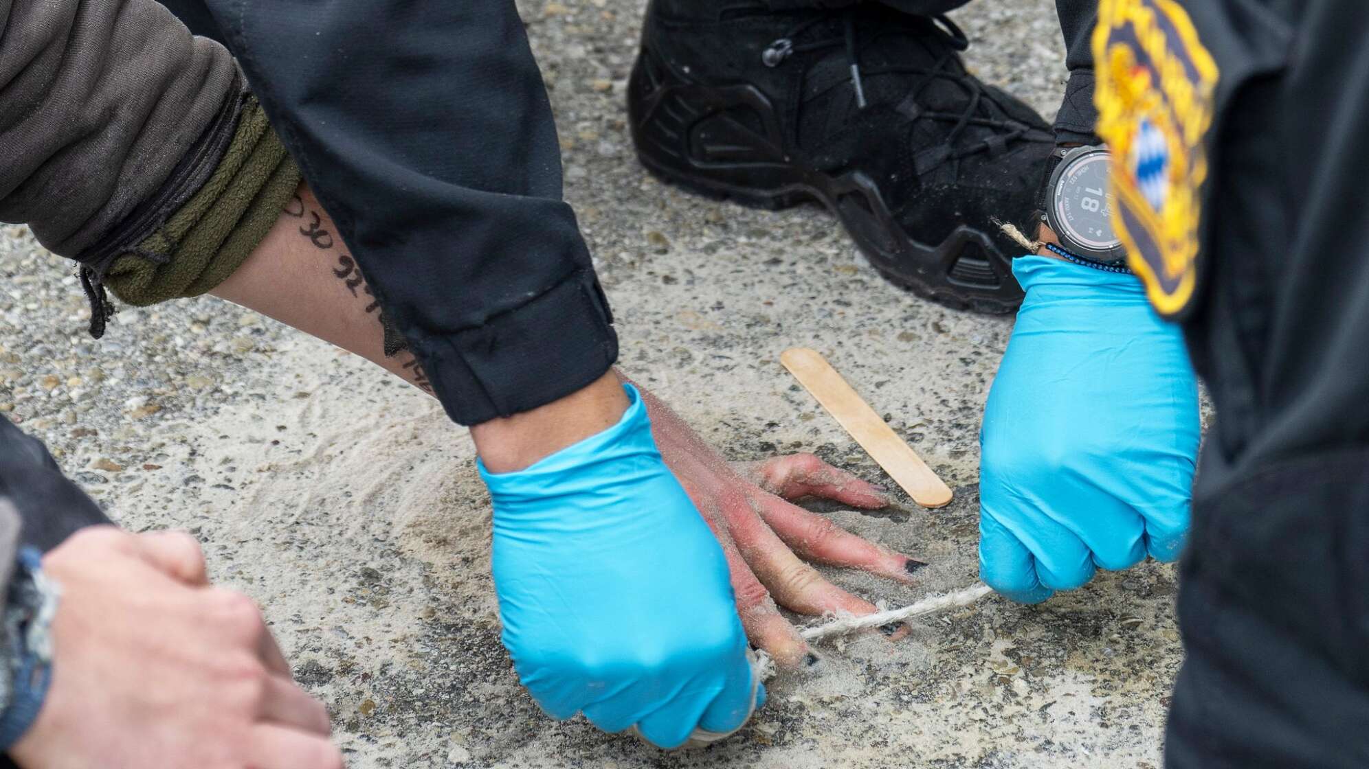 Protest vor Rüstungsfirma Renk