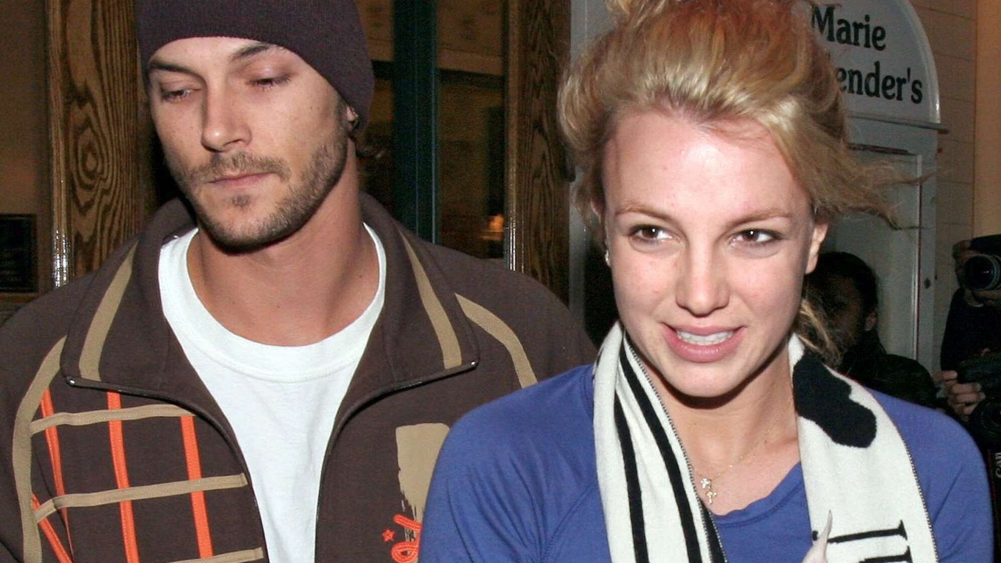 Kevin Federline (l.) und Britney Spears