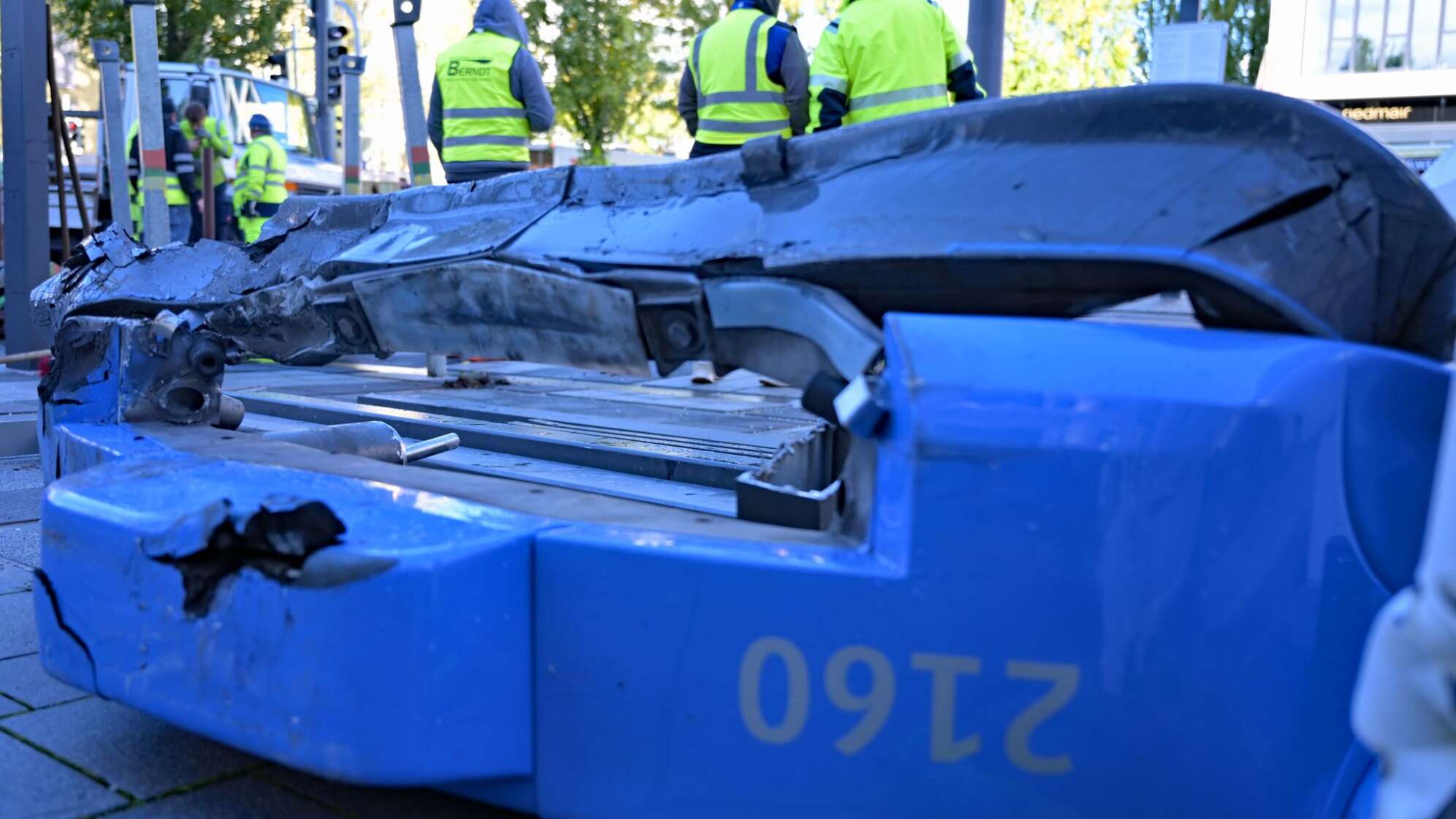 Trambahn in München entgleist