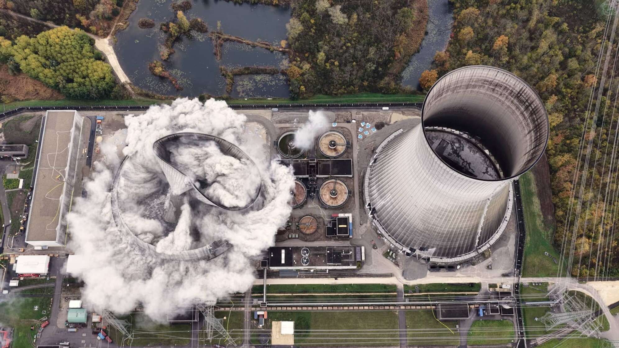 Sprengung Kühlturm Gundremmingen 2025