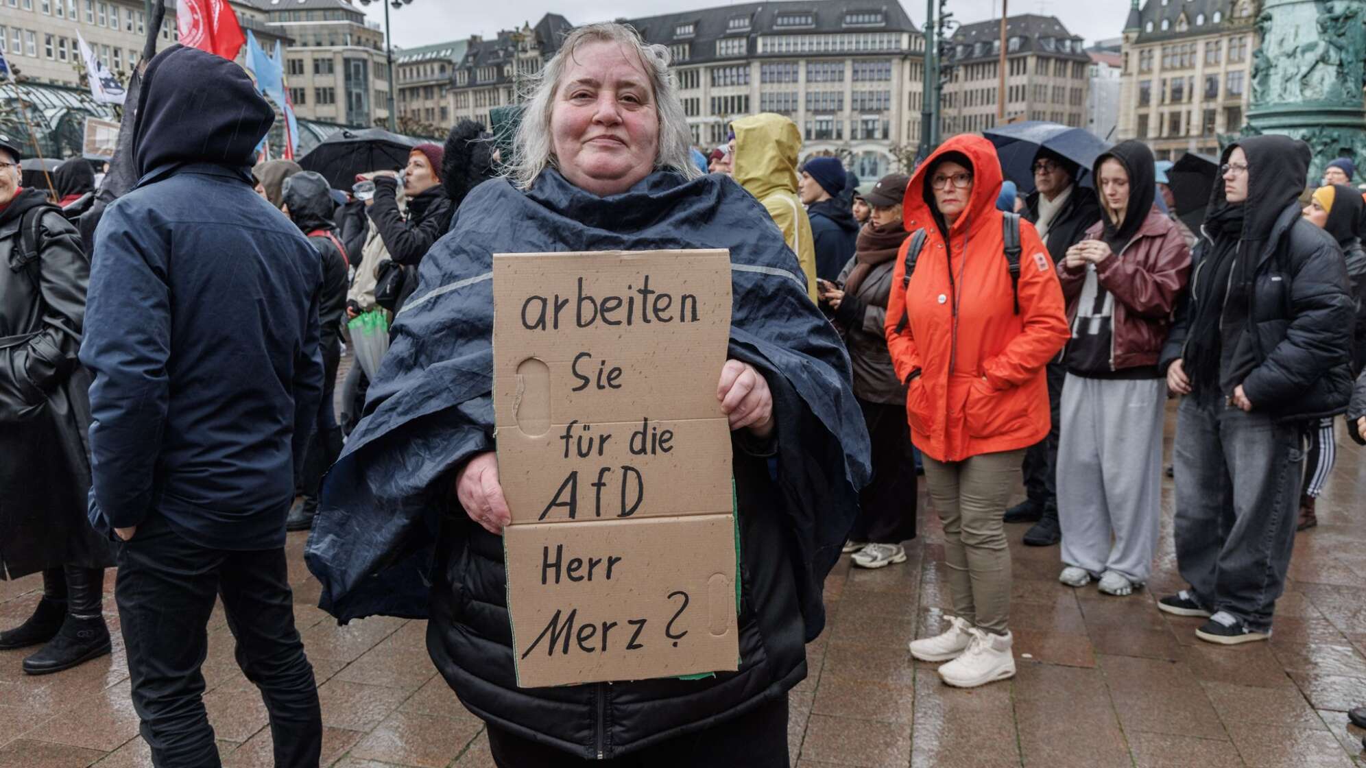 Demonstration nach «Stadtbild»-Aussagen - Hamburg