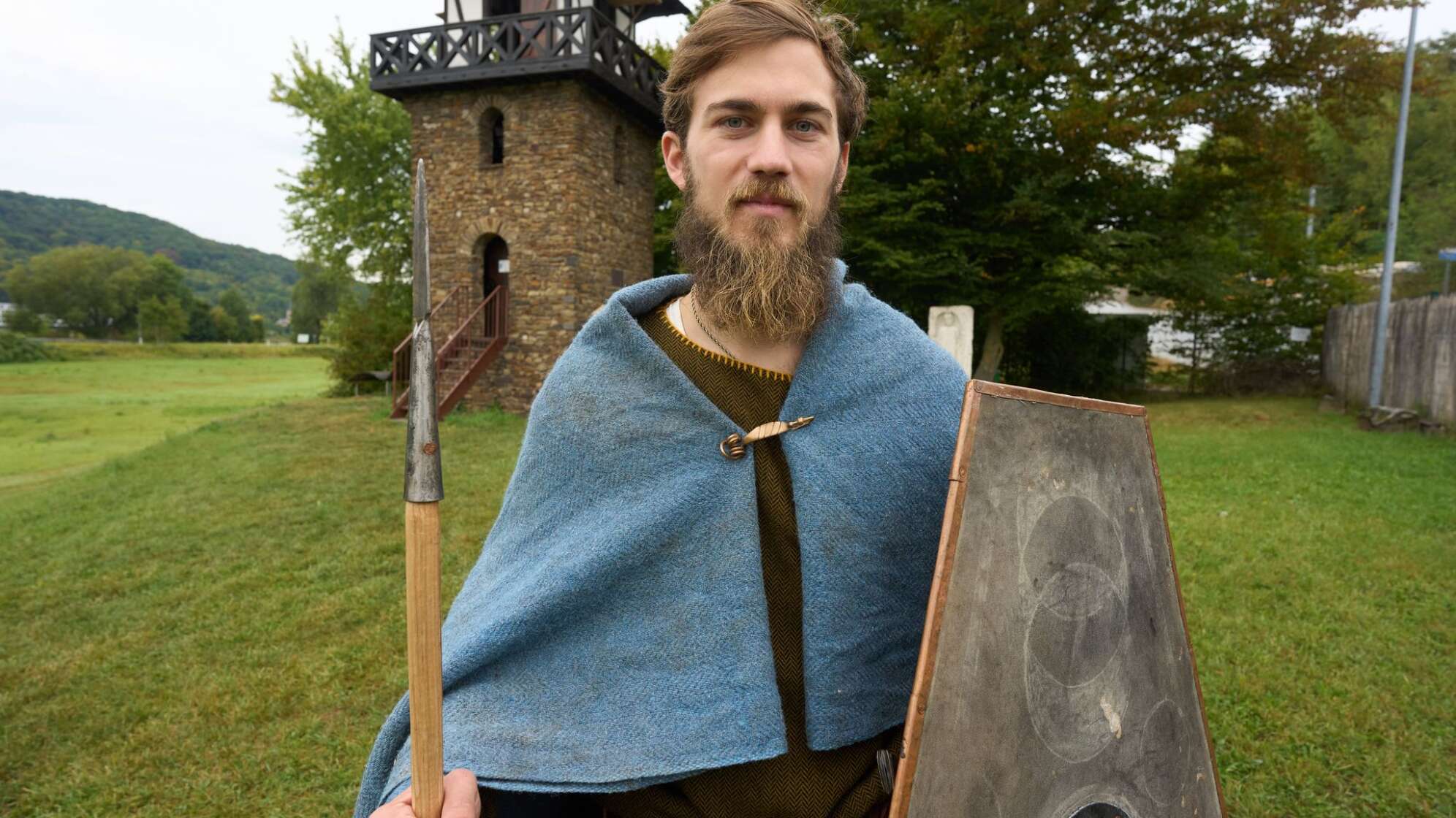 Als germanischer Krieger am Limes Wanderweg