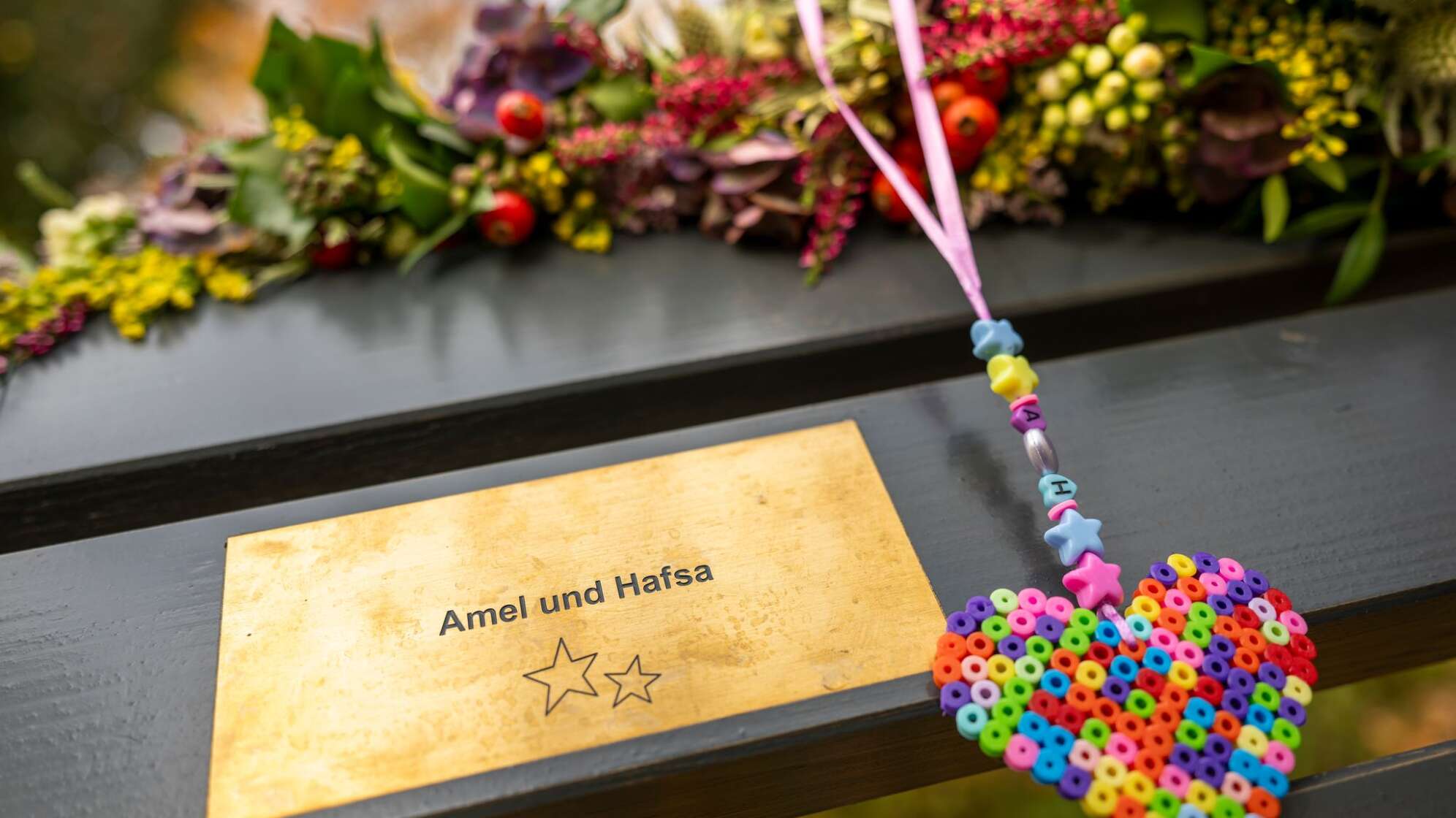 Gedenk-Bank am Flaucher