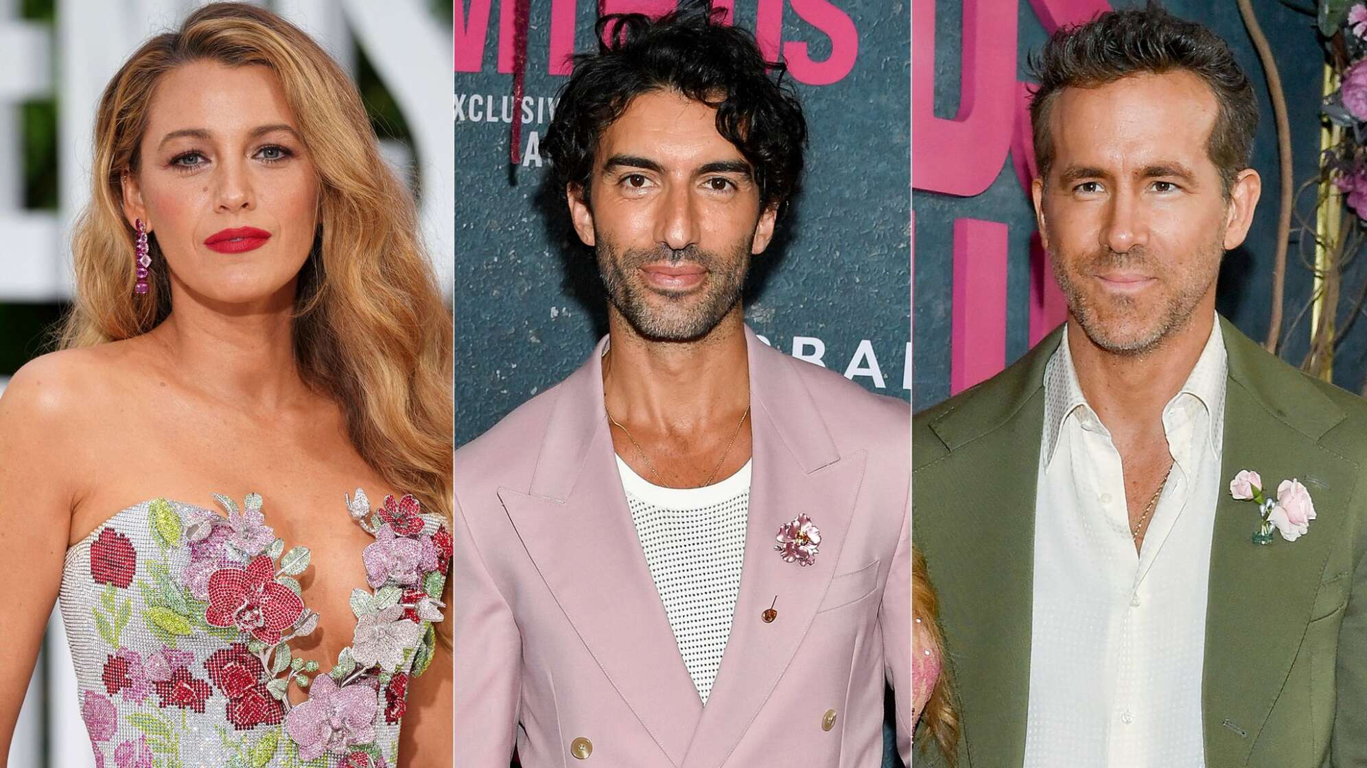 Blake Lively, Justin Baldoni und Ryan Reynolds