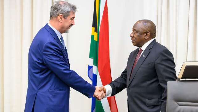 Söder übt Schulterschluss mit Südafrika und Partnerregionen
