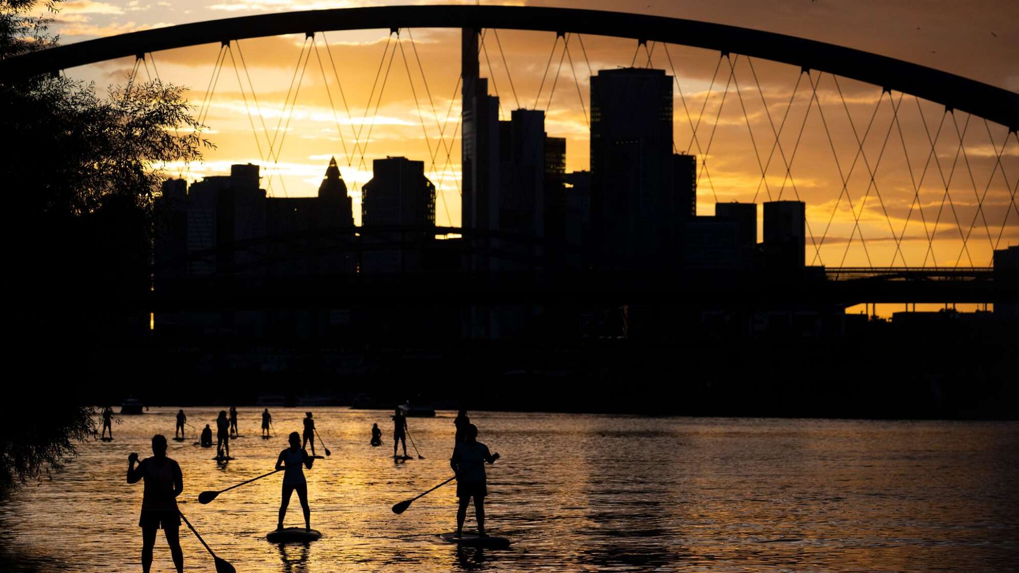 Stand-Up-Paddling auf dem Main