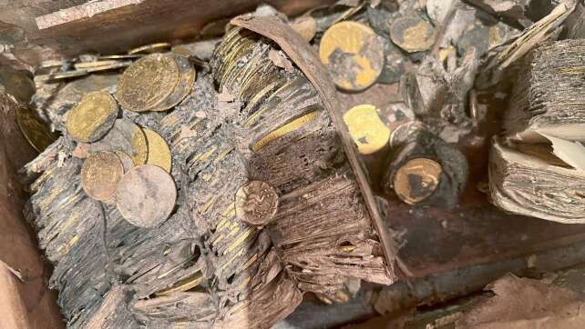 Geheimer Münzschatz aus dem Garten kommt unter den Hammer
