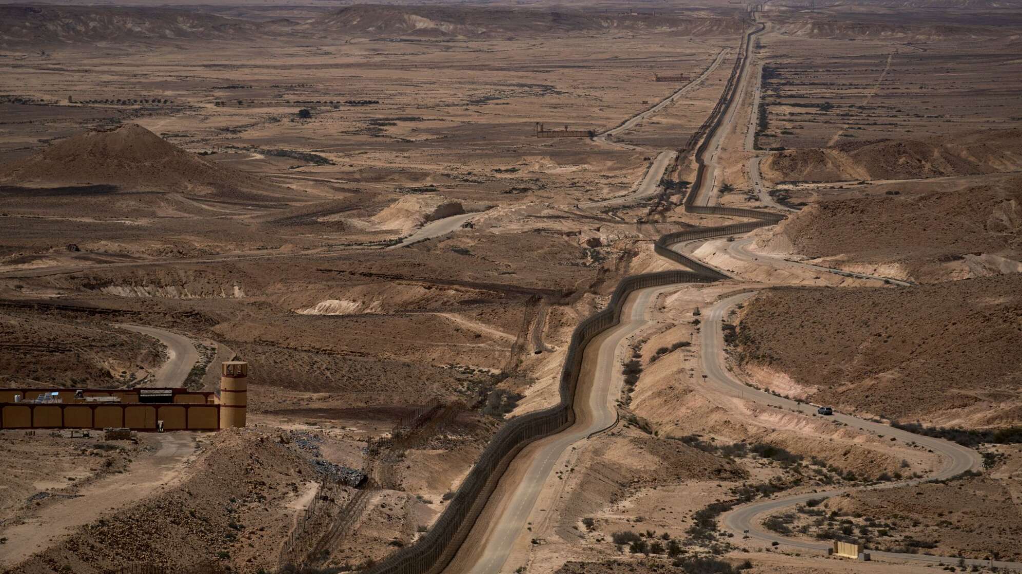 Grenzstraße zwischen Israel und Ägypten