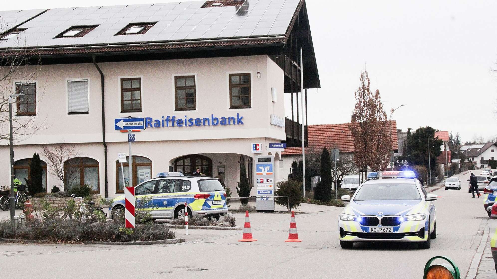 Polizeieinsatz nach Überfall auf Geldtransporter