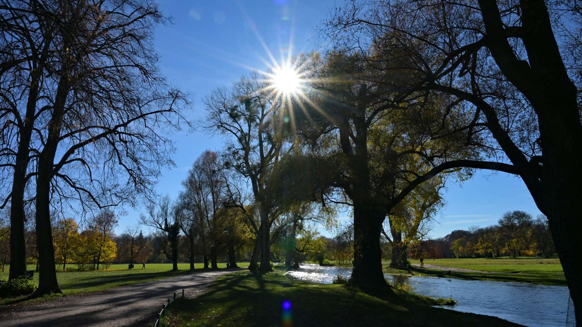 Herbstsonne im Englischen Garten