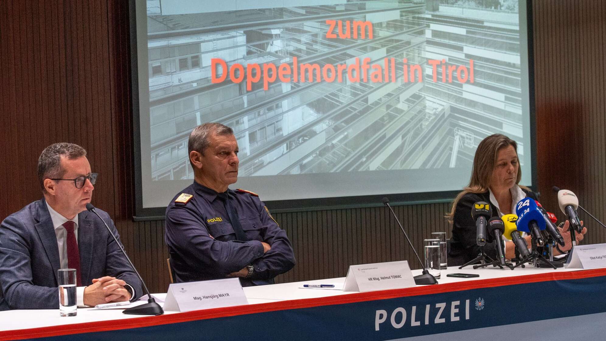 Pressekonferenz zu Doppelmordfall in Tirol