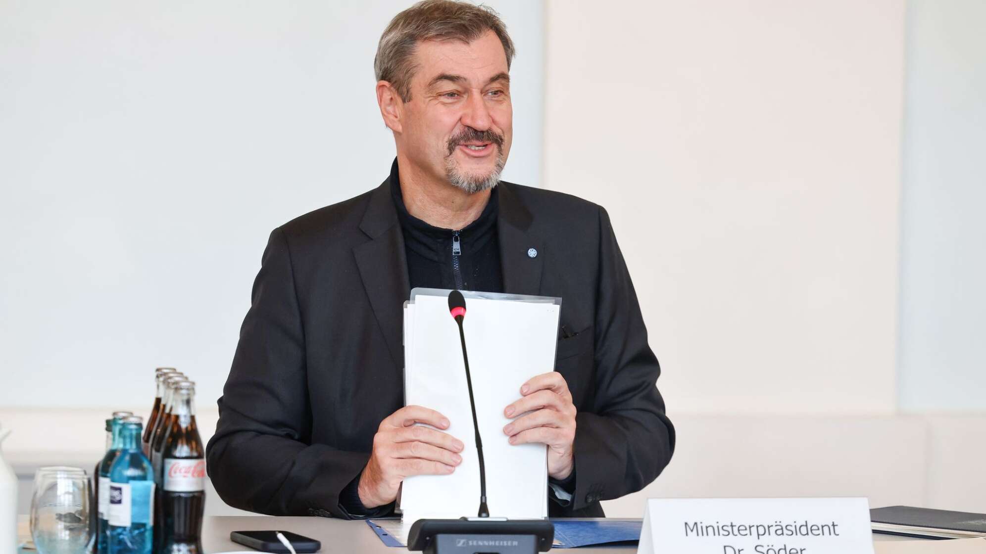 Sitzung des bayerischen Kabinetts in Ansbach