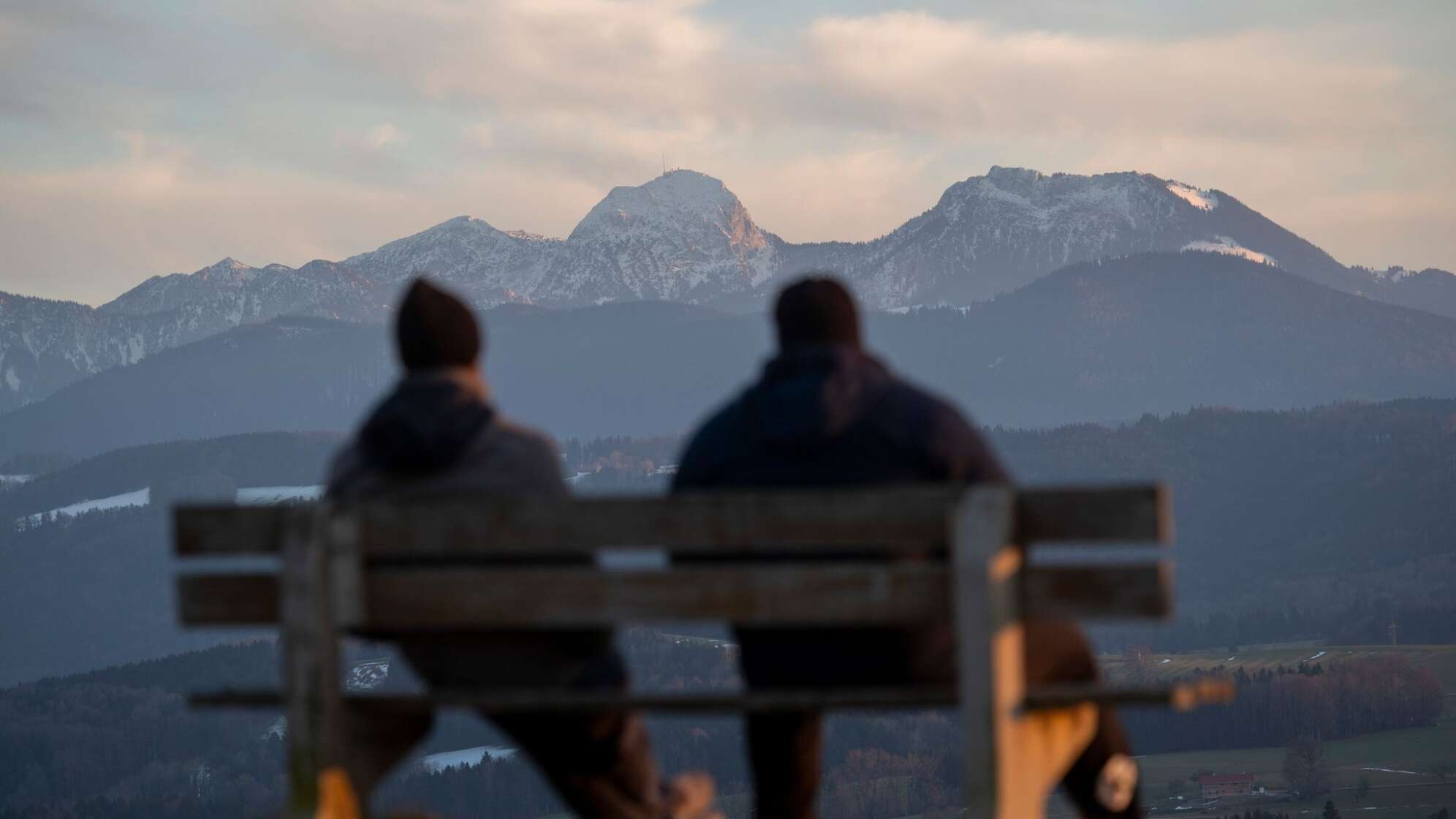 Sonnenuntergang am Irschenberg