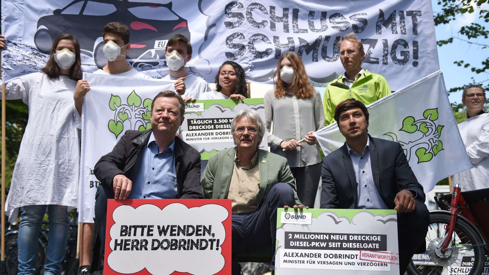 Umweltschützer machen vor Diesel-Spitzengespräch Druck