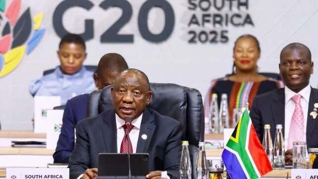 Ramaphosa wirbt für gemeinsame Lösung globaler Probleme