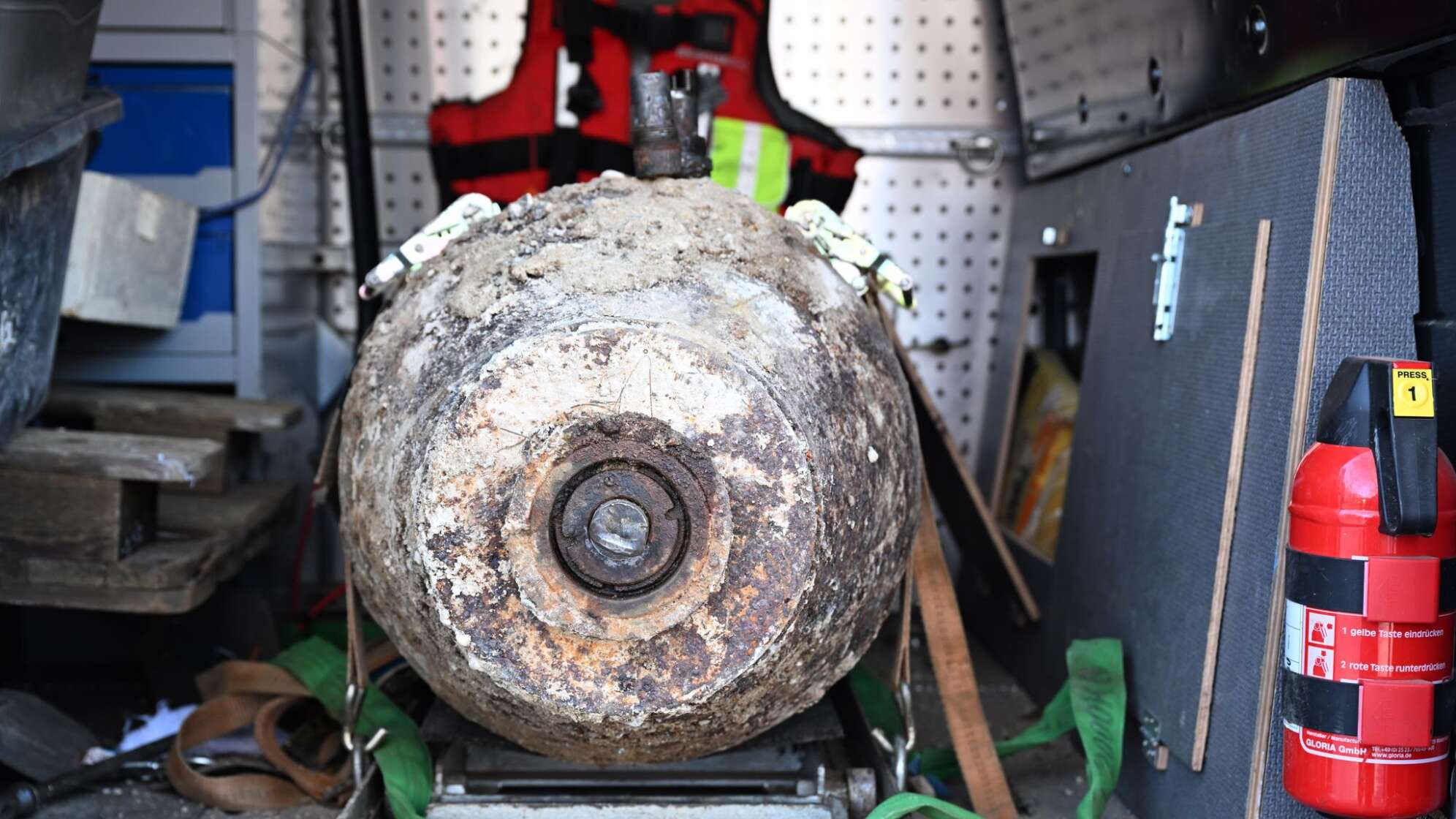 Entschärfung einer Fliegerbombe mit Evakuierung