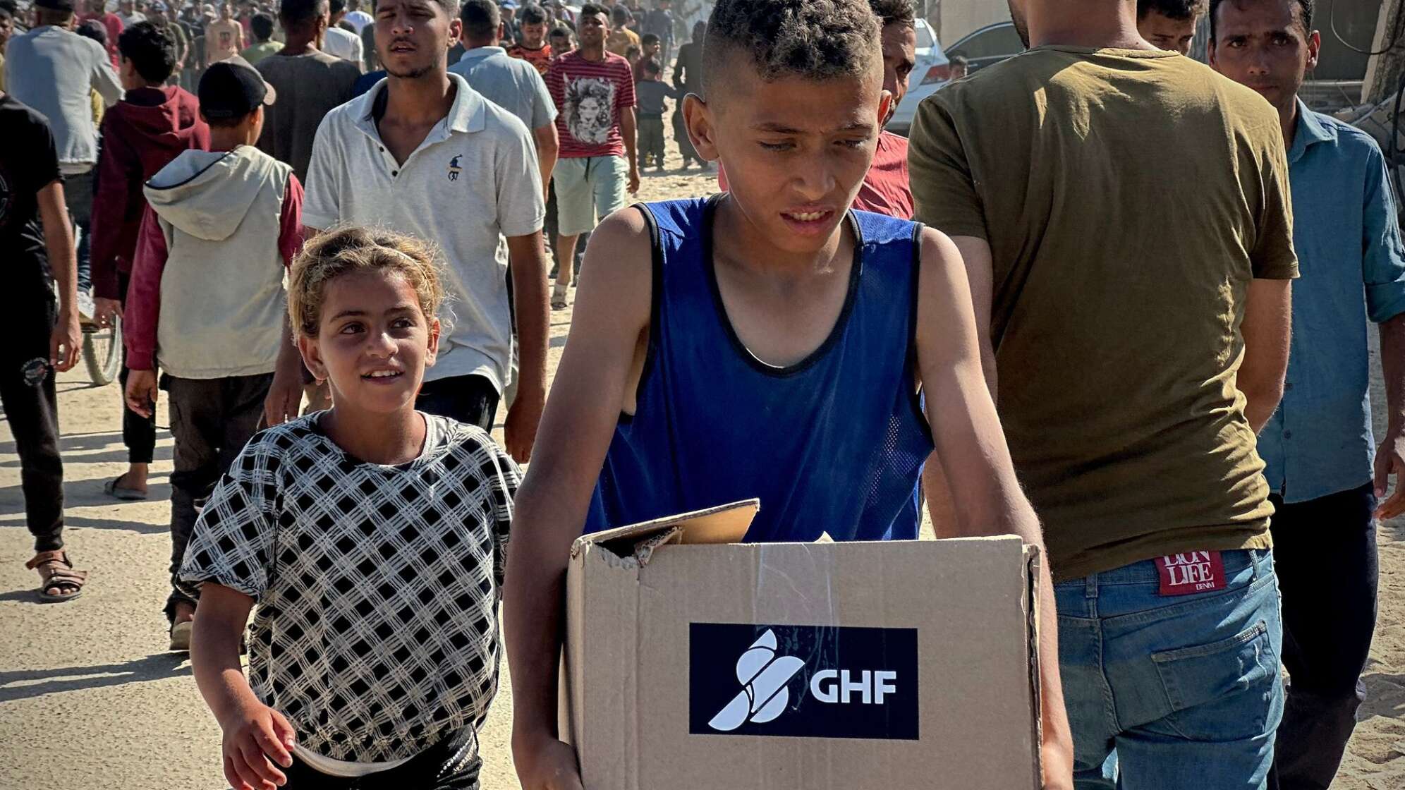 Nahostkonflikt - GHF-Hilfsgüterverteilung