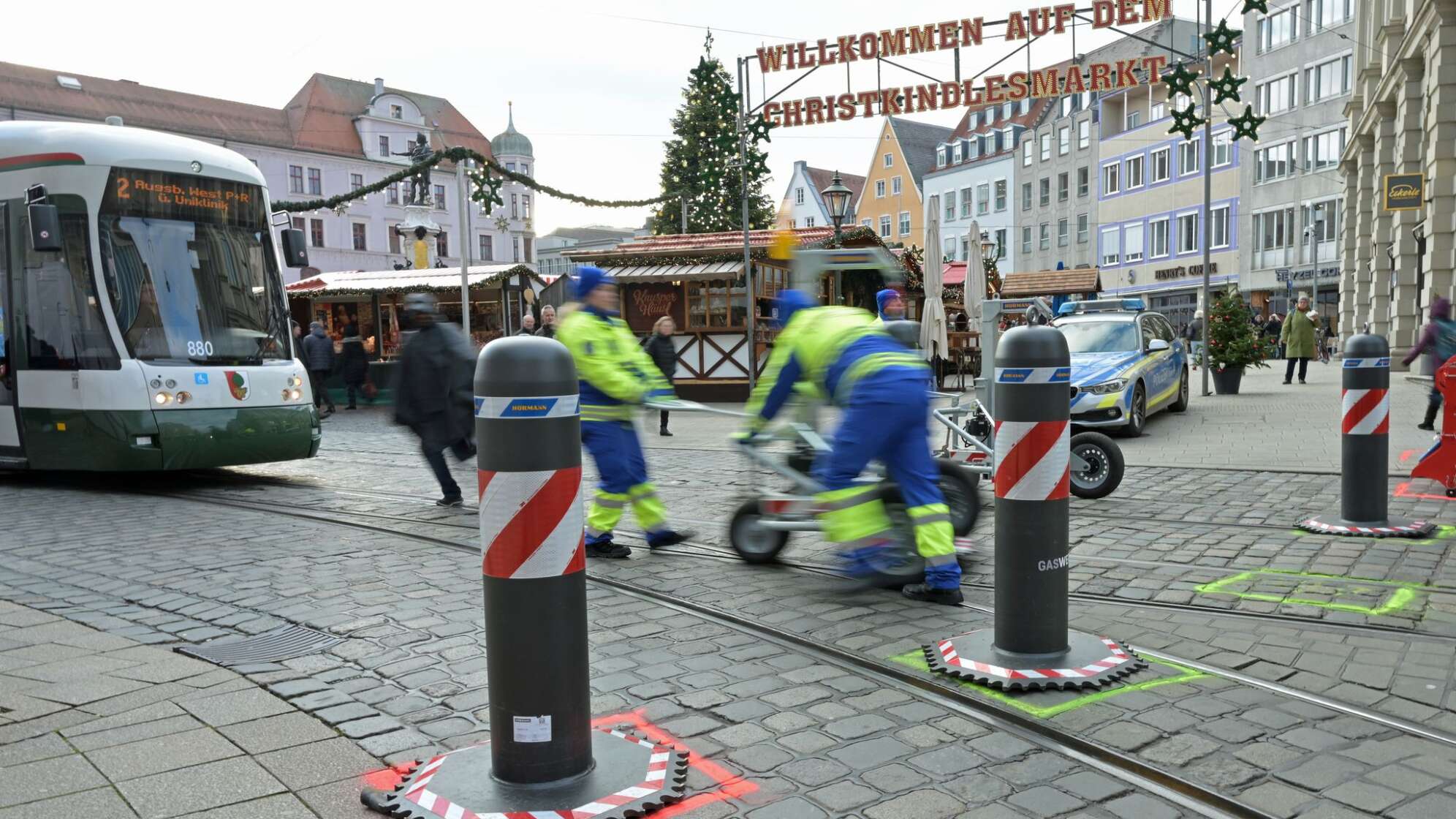 Poller am Augsburger Christkindlesmarkt