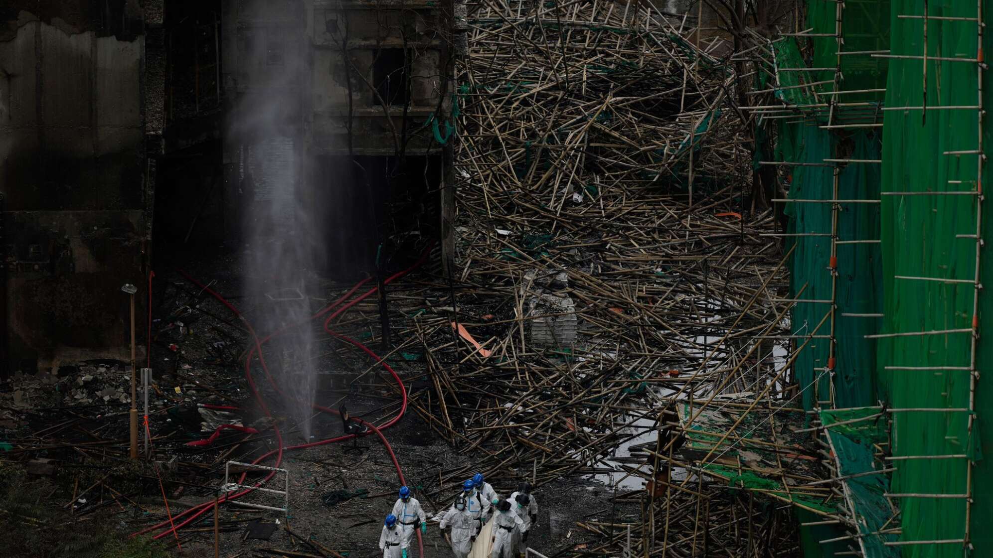 Nach Brand in Hongkong