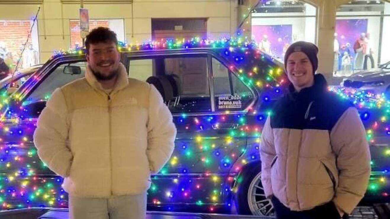 Weihnachtsauto von Korbinian und Bruno aus Hengersberg