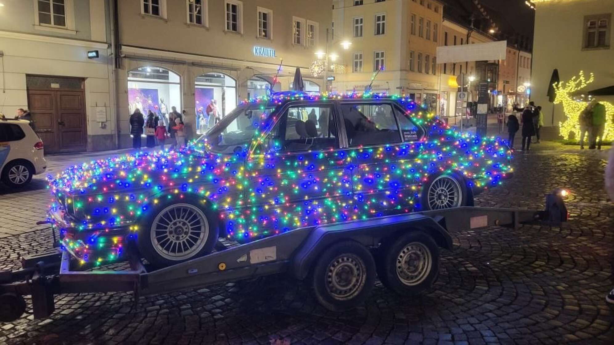 Weihnachtsauto von Korbinian und Bruno aus Hengersberg