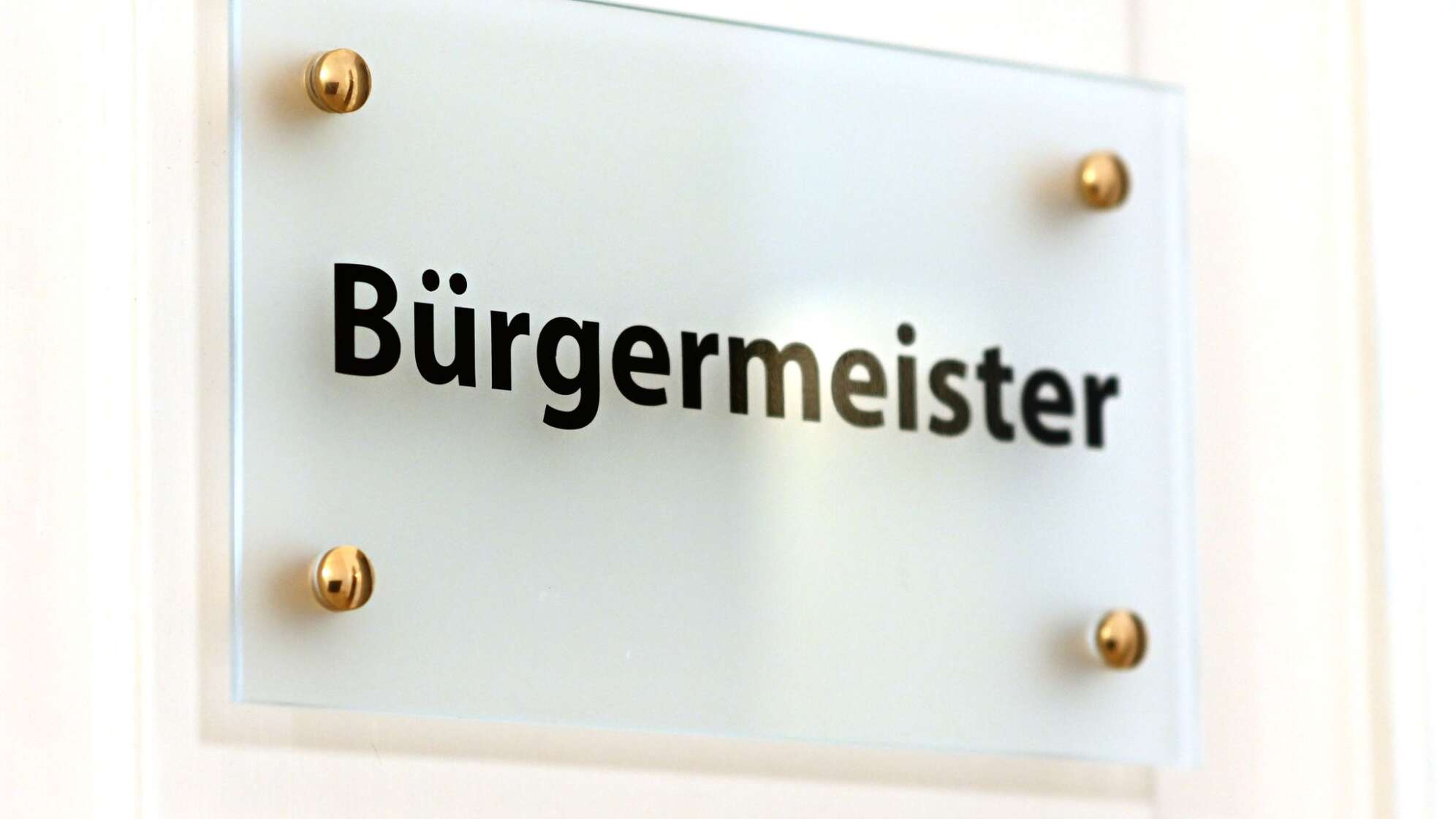 Schild Bürgermeister