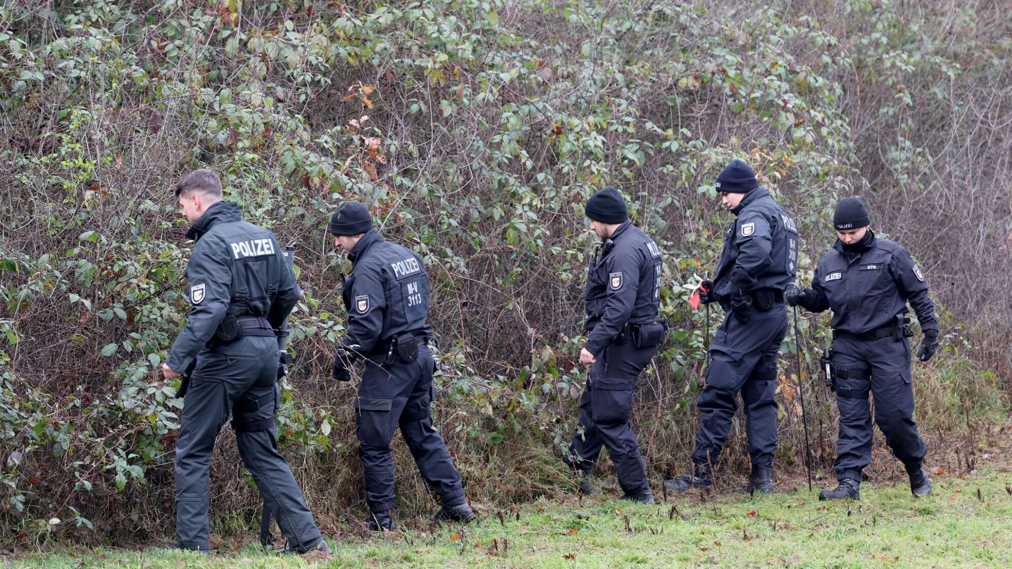 Erneute Spurensuche am Fundort im Fall Fabian