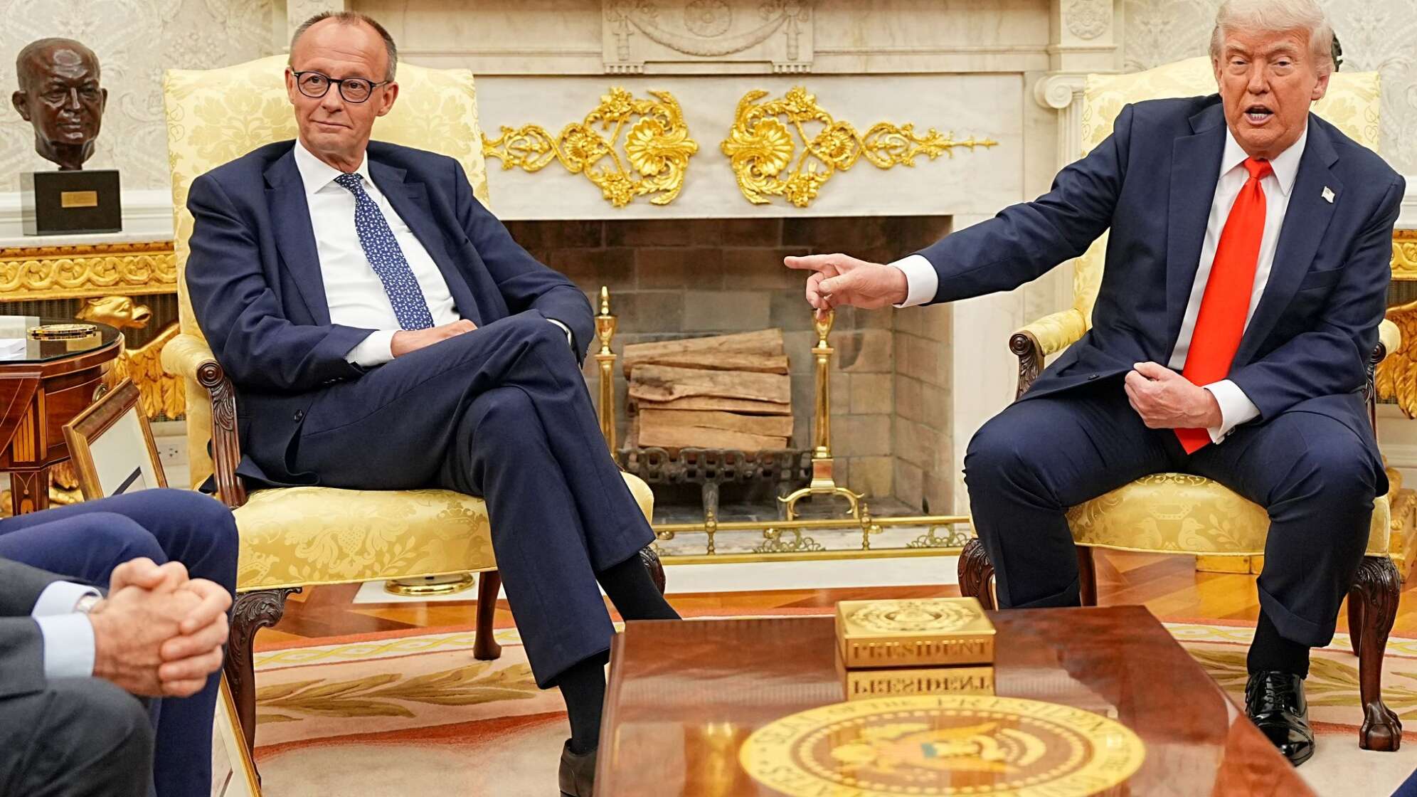 US-Präsident Trump empfängt Bundeskanzler Merz