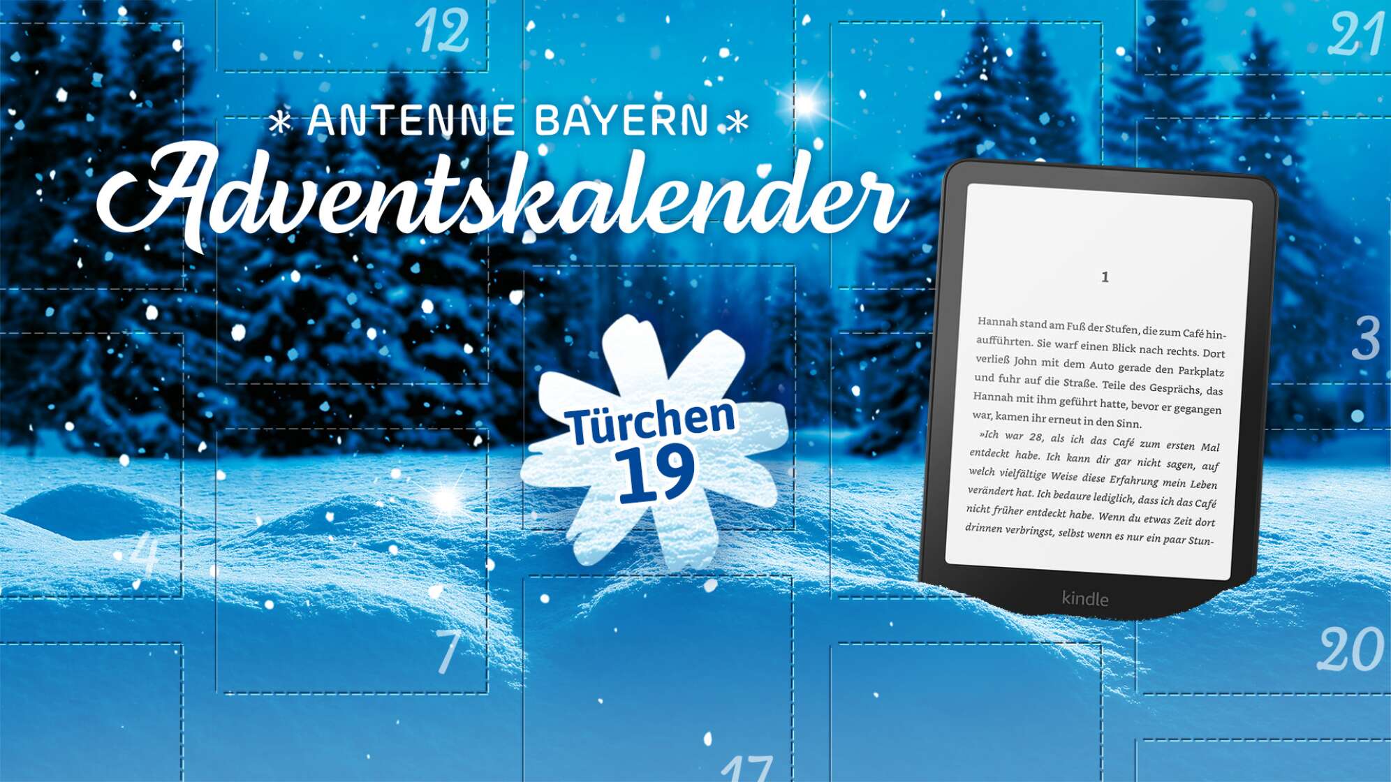 Der ANTENNE BAYERN Adventskalender 2025 - Türchen 19: Ein Kindle Ebook Reader