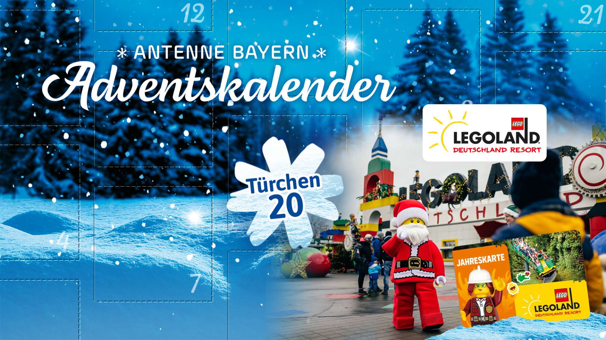 Der ANTENNE BAYERN Adventskalender 2025 - Türchen 20: Jahreskarten für das LEGOLAND Deutschland Resort