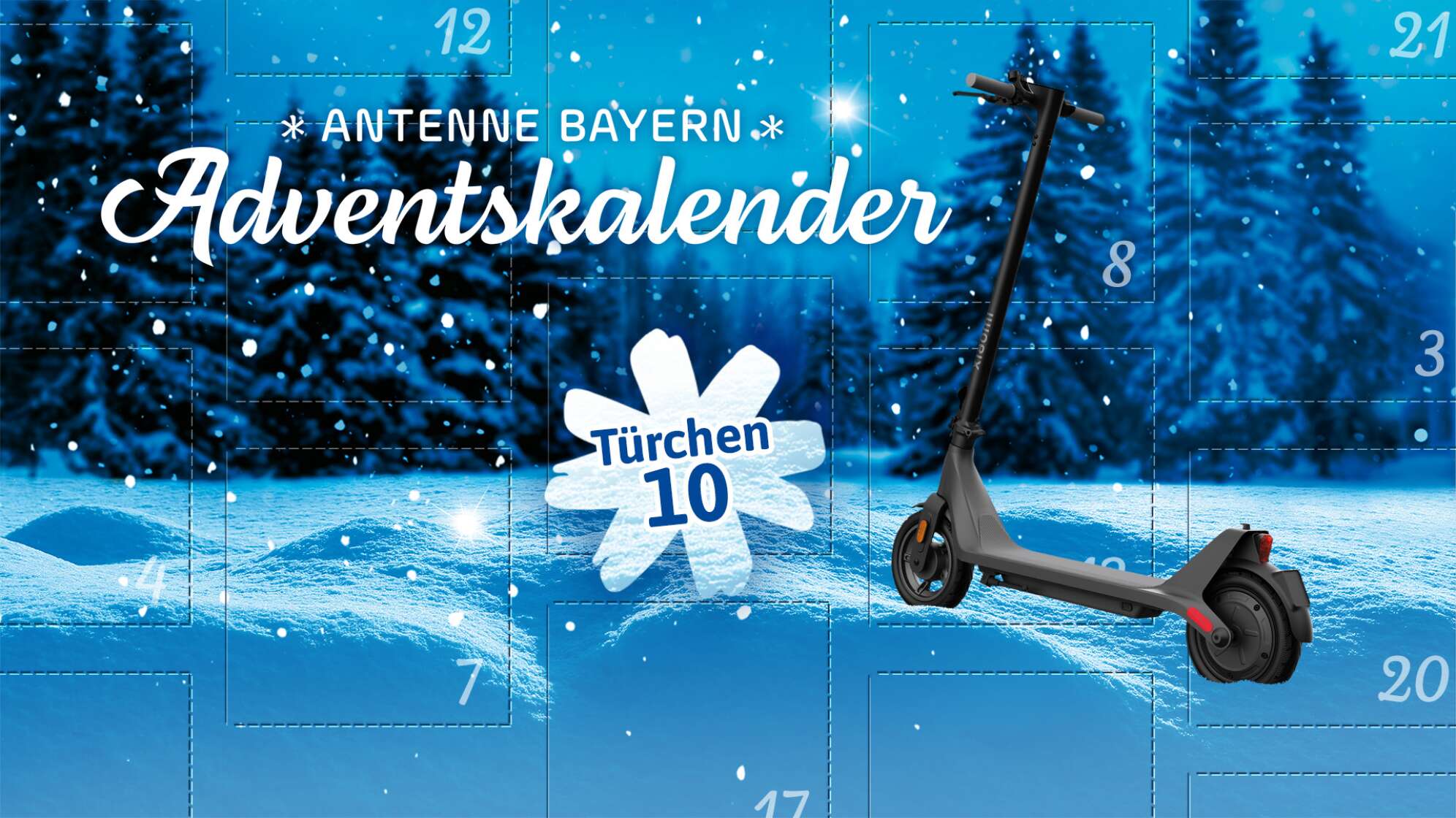 Der ANTENNE BAYERN Adventskalender 2025 - Türchen 10: Ein E-Scooter
