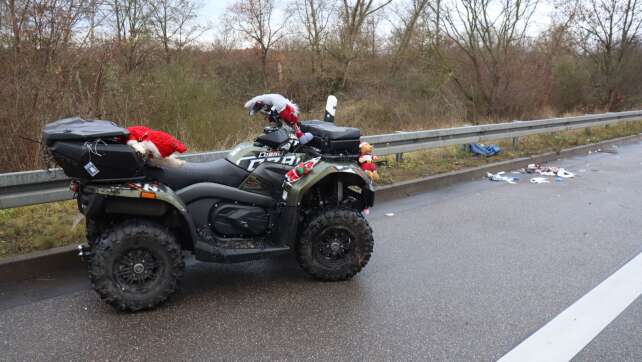 Fahrer stürzt von «Weihnachts-Quad» und wird schwer verletzt