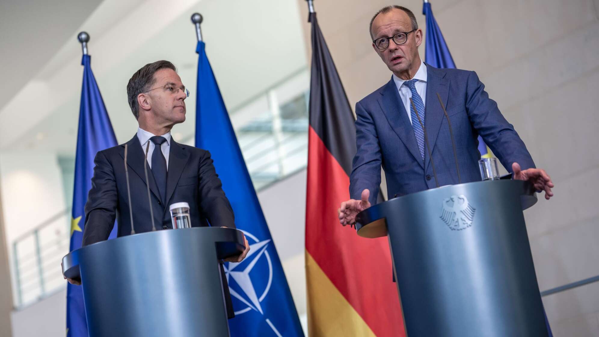 Kanzler Merz trifft Nato-Generalsekretär Rutte