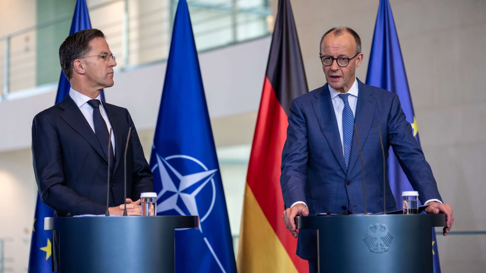 Kanzler Merz trifft Nato-Generalsekretär Rutte