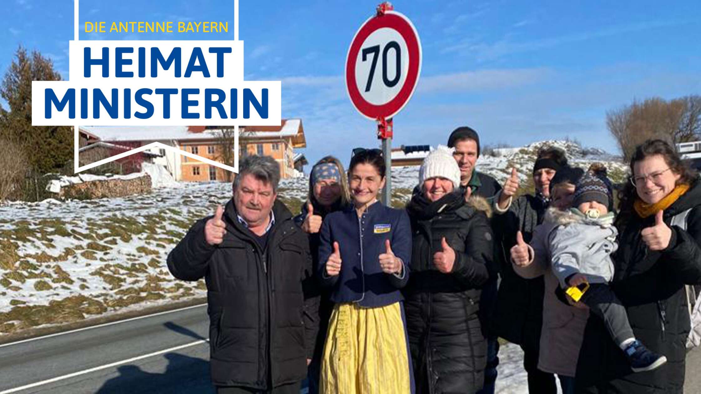 Die ANTENNE BAYERN Heimatministerin Tempolimit für Fachendorf