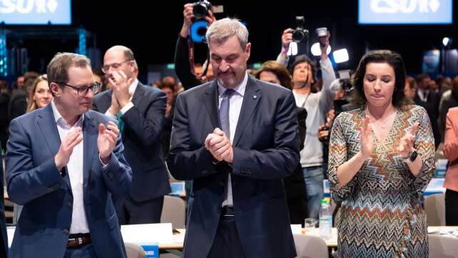 Söder fährt bisher schlechtestes Ergebnis als CSU-Chef ein