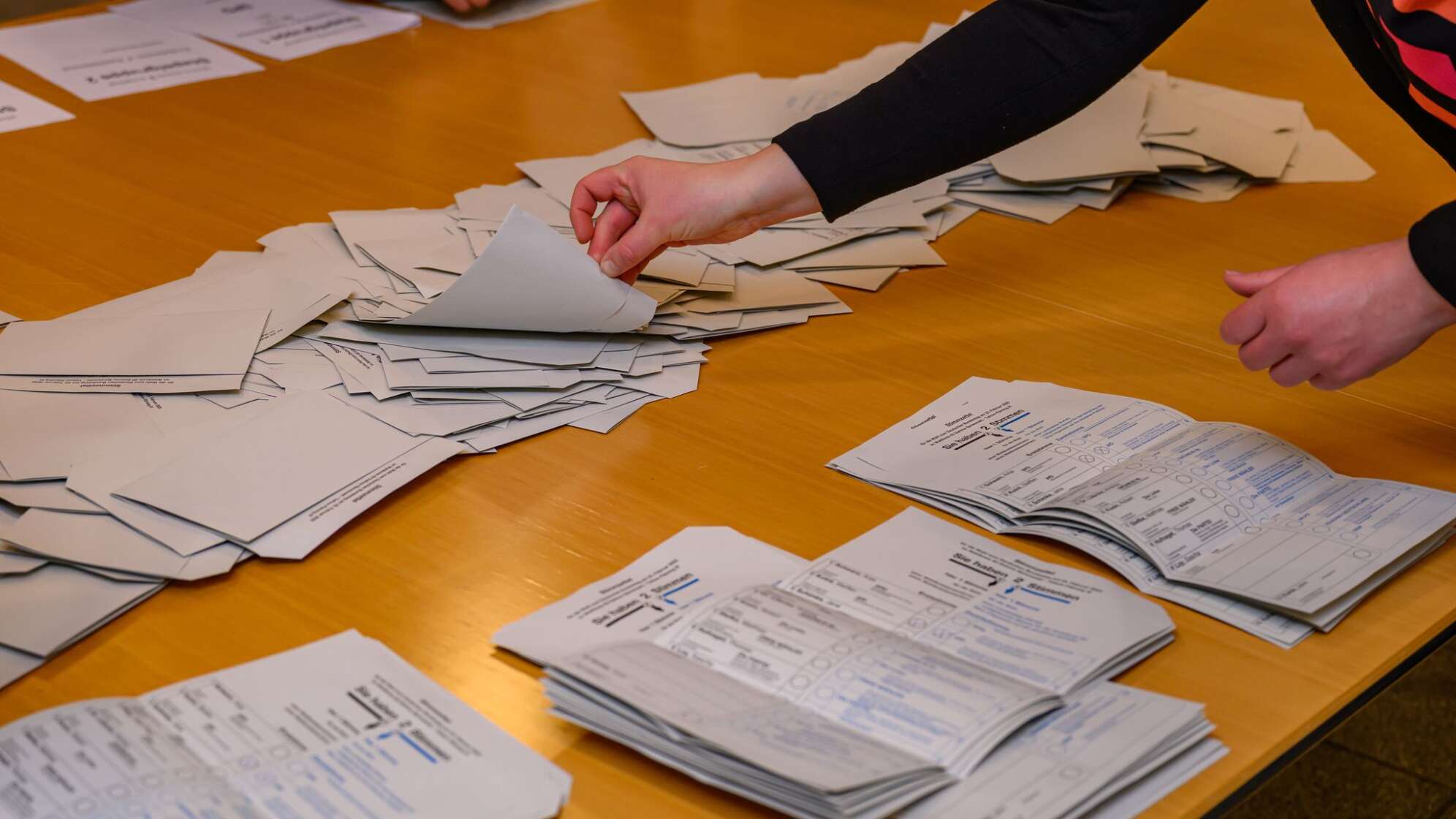 Stimmenauszählung nach der Bundestagswahl