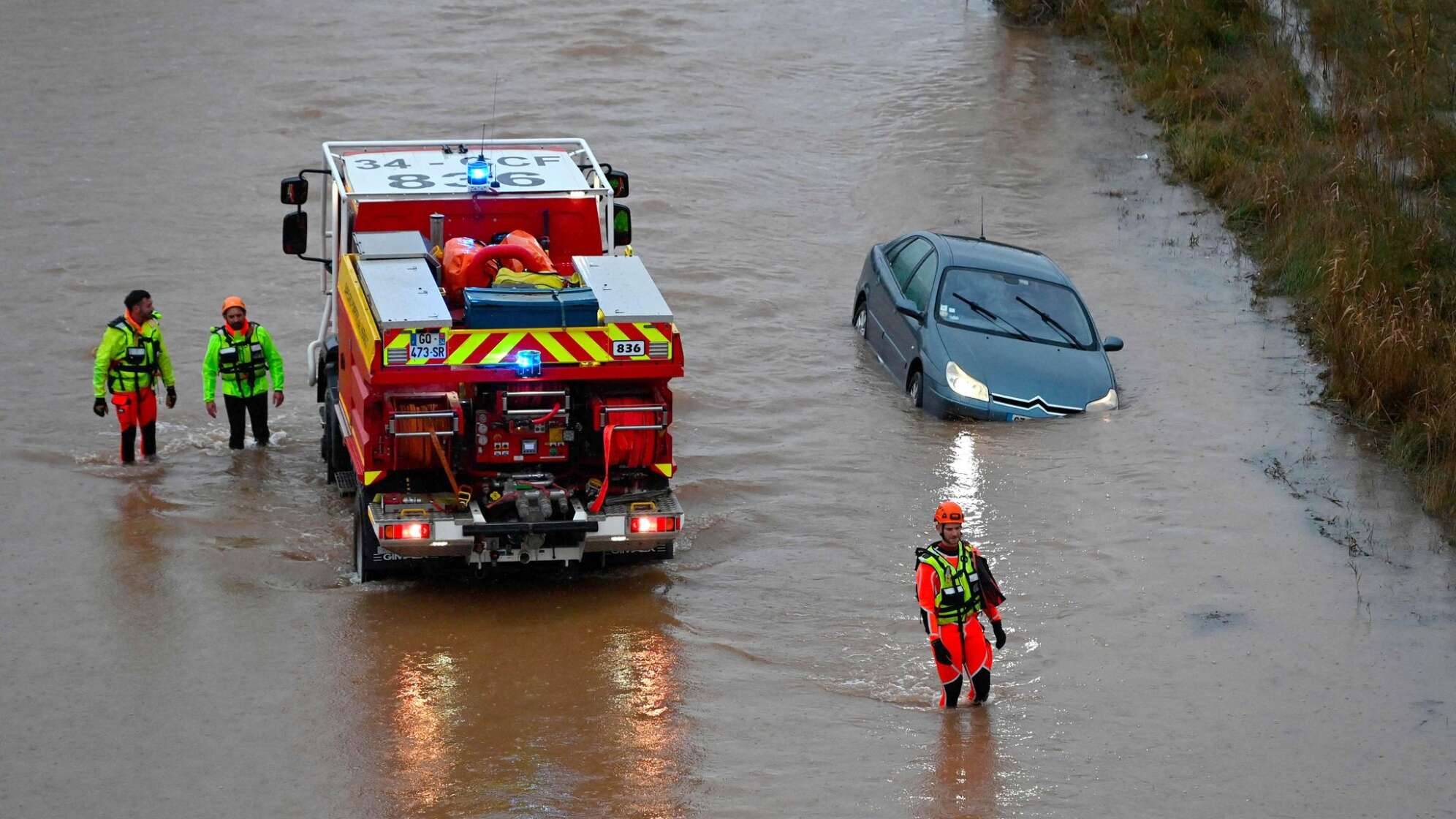 Hochwasser in Südfrankreich