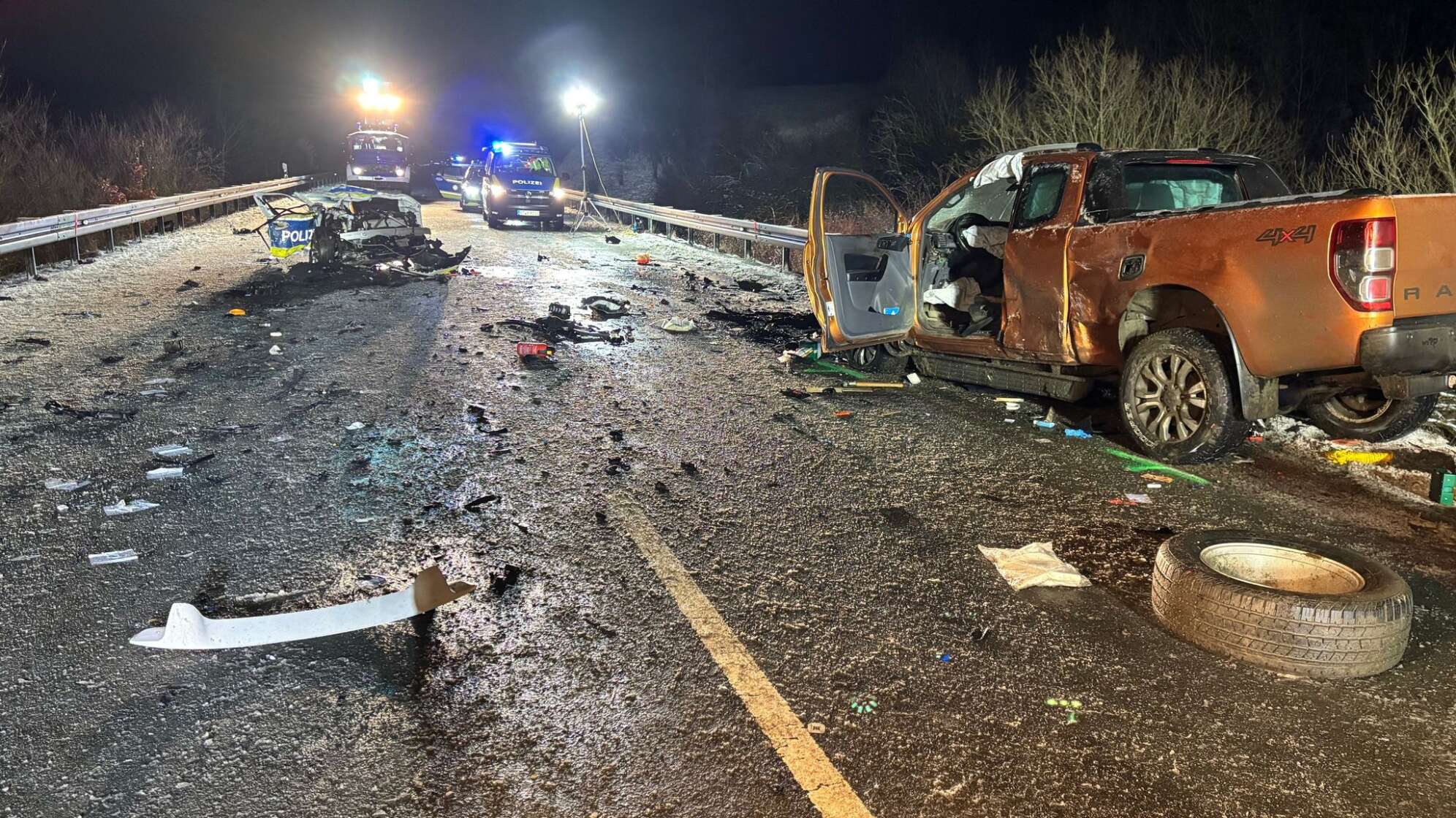 Polizist stirbt bei Unfall mit Streifenwagen