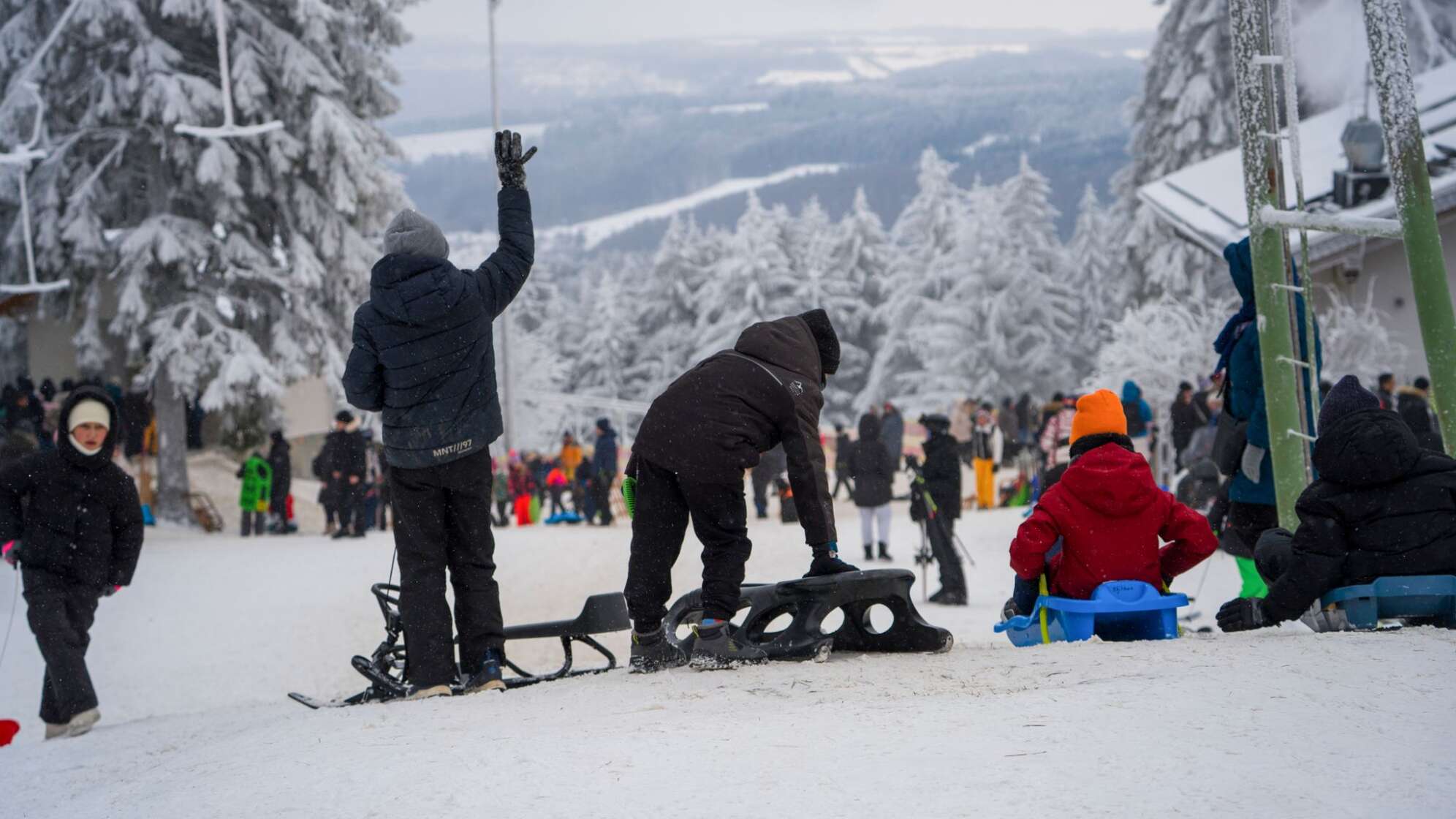 Wintersport auf der Wasserkuppe - Hessens höchster Berg