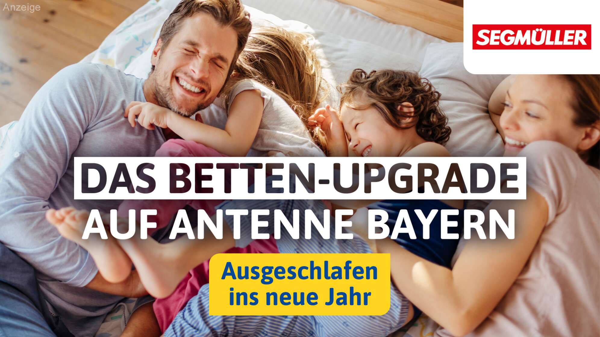Das Betten-Upgrade auf ANTENNE BAYERN: Mit uns startet ihr ausgeschlafen ins neue Jahr!
