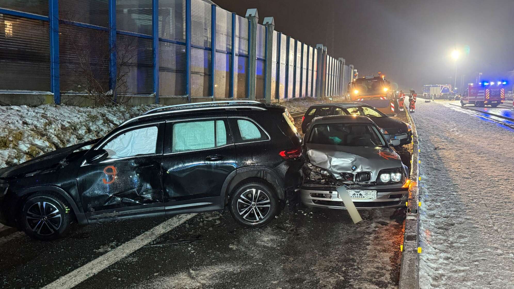 Massenkarambolage mit mehreren Verletzten in Oberfranken