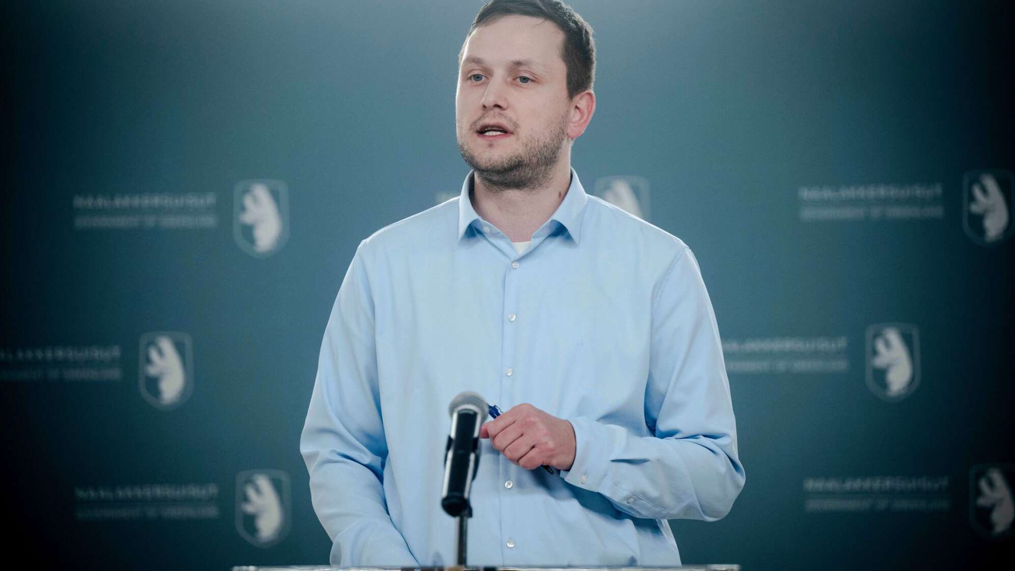 Grönlands Ministerpräsident Jens Frederik Nielsen