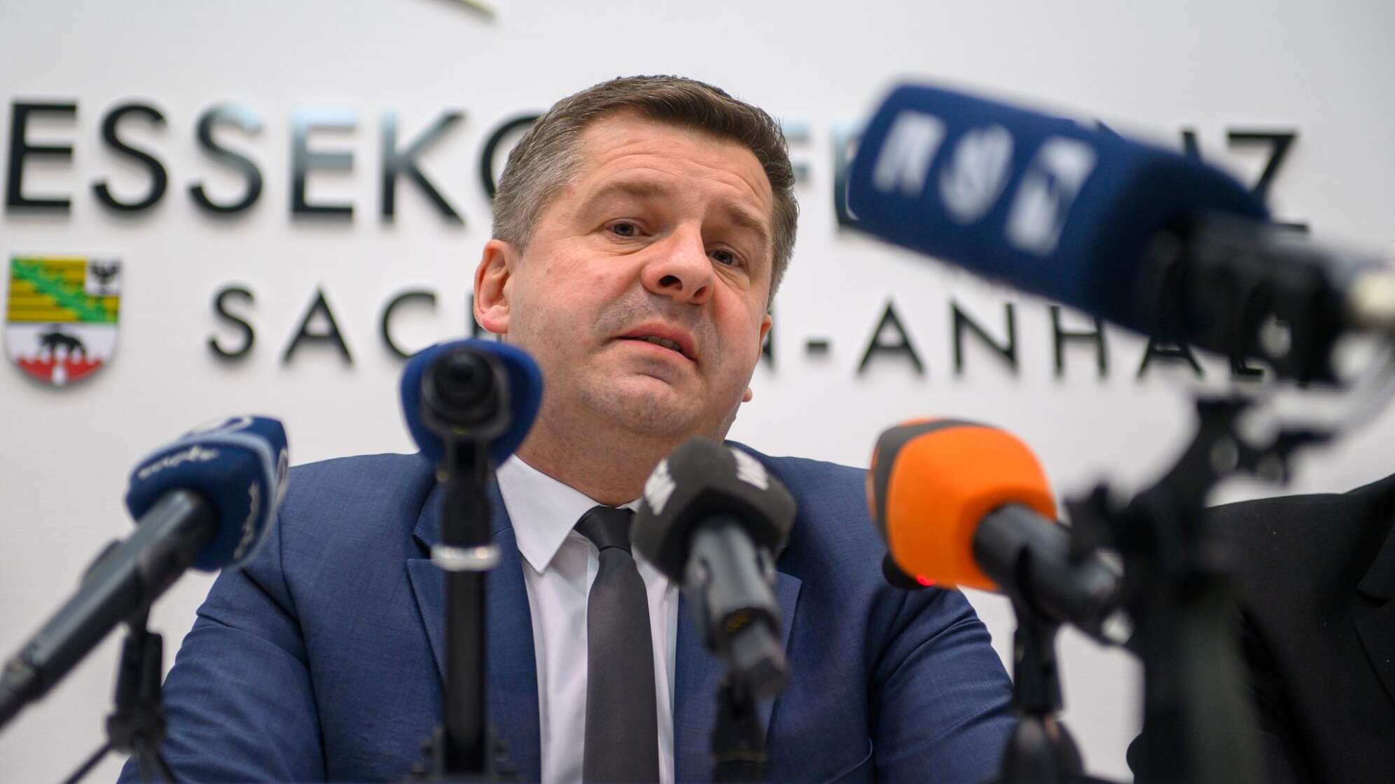 Kabinetts-Pressekonferenz in Sachsen-Anhalt