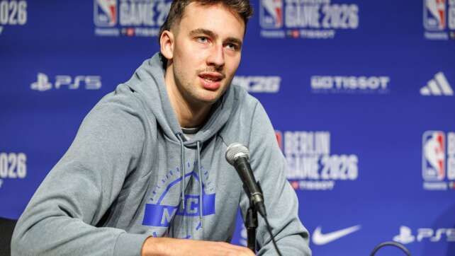 Franz Wagner bei NBA-Spiel in Berlin in Startaufstellung