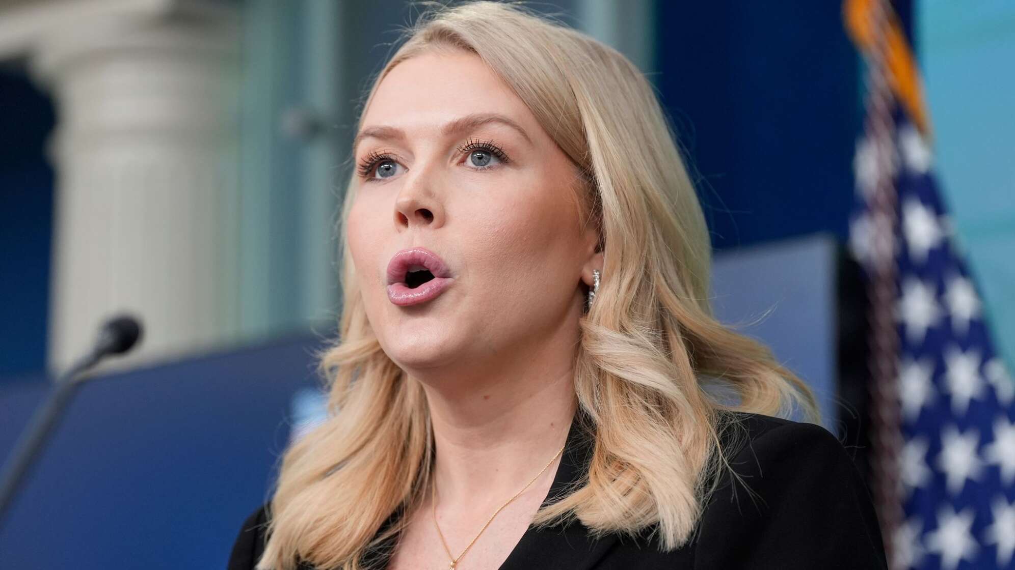 Pressebriefing im Weißen Haus - Karoline Leavitt