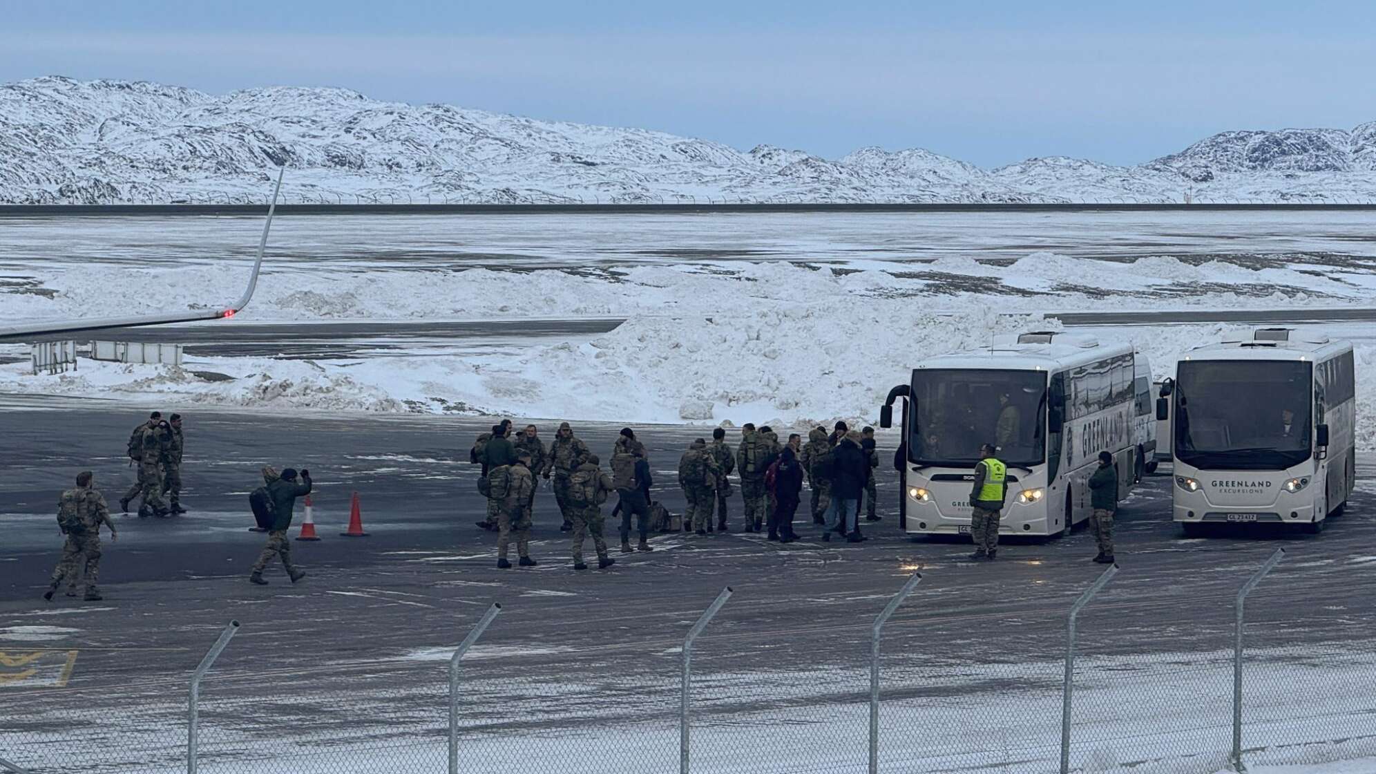 Deutsches Bundeswehr-Team kommt abends auf Grönland an